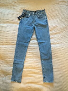 Represent Men's Slim Straight Jeans in Light Blue Denim